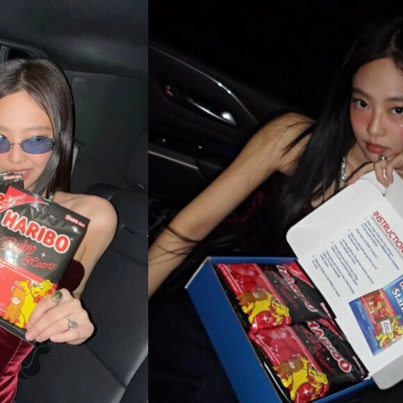 BlackPink Jennie & Haribo Collaboration Limited Edition Ruby Hearts Gummie Candy - Picture 5 of 6